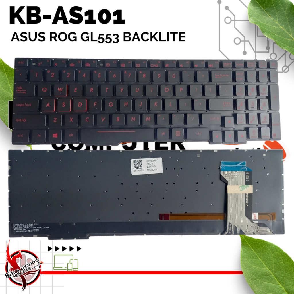 Keyboard Asus ROG FX553 FX553vd FX753v GL553 GL553v GL553vd GL553ve GL553vw ZX553vd GL553 GL553V GL5