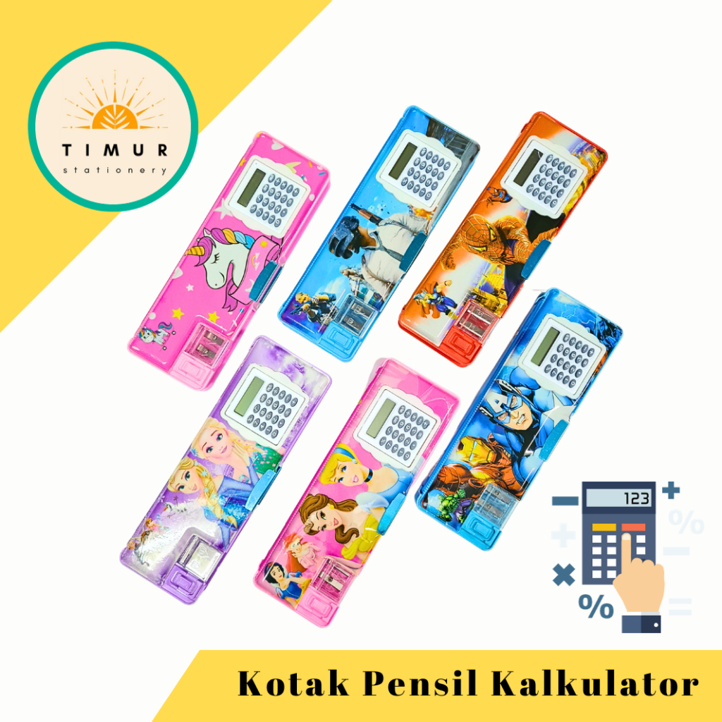 

Kotak Pensil Magnet + KALKULATOR Fancy Karakter