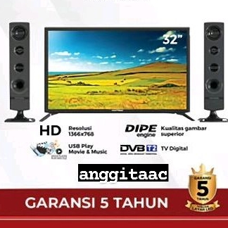 TV POLYTRON DIGITAL 32 INCH MURAH PLUS SPEAKER SET