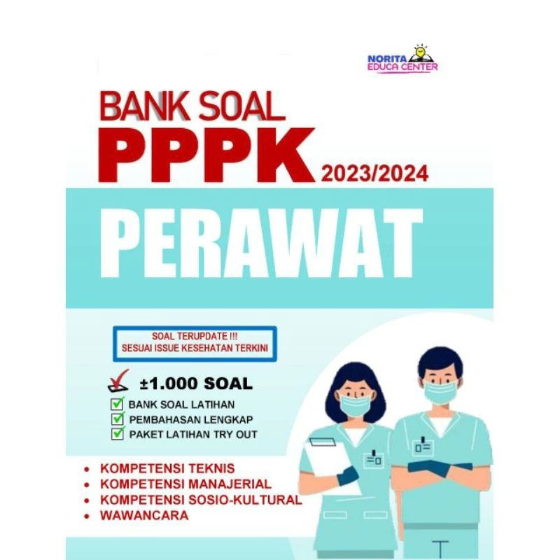 Buku Bank Soal PPPK Perawat 2023/2024 Terbaru