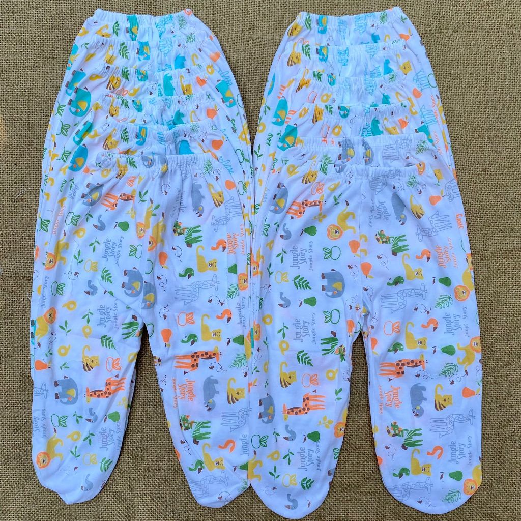 1 LUSIN (12 PCS) CELANA PANJANG TUTUP KAKI BAYI BARU LAHIR CELANA NEWBORN BAYI ASYAM BABY