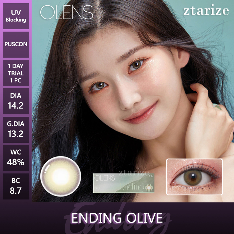 ztarize - Ready Stock - Trial OLENS 🇰🇷 Ending Olive 1 Day Daily Soft Contact Lens 1 Pc - OLENS x NEW