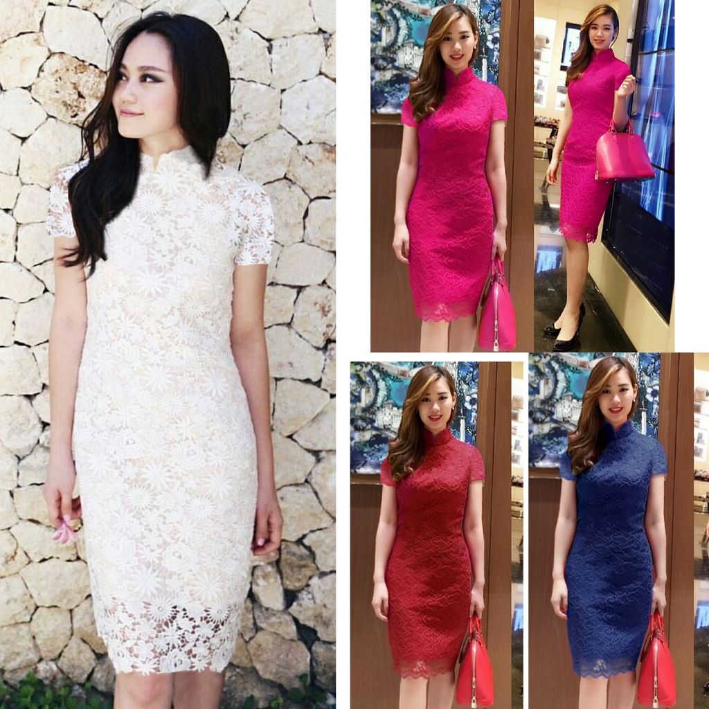 Dress Kondangan Brokat Dress Polos Casual Dress Korean Style Drees Korean Style Midi Dress Brukat Dr