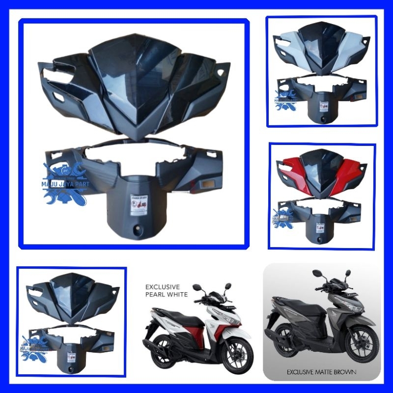 Batok Set Depan Belakang Visor Garnis Vario 150 125 Led Old 2015 2017 Idling Stop