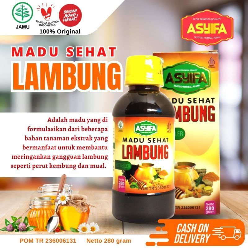 Madu Sehat Lambung Asyifa Spesial Maag Asam Lambung dan Tipes Original Madu Herbal Asam Lambung Maag
