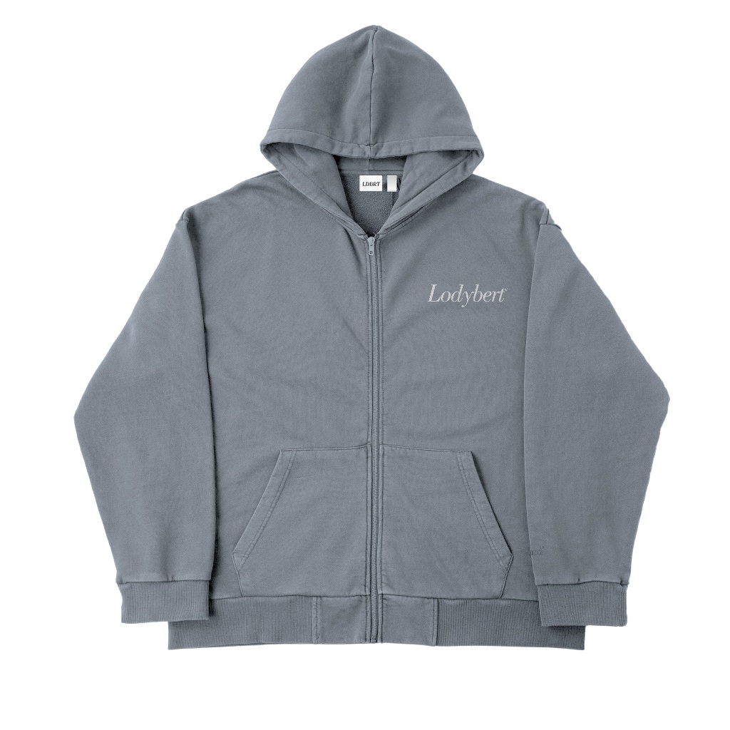 Lodybert Hoodie Zip Wrath Grey