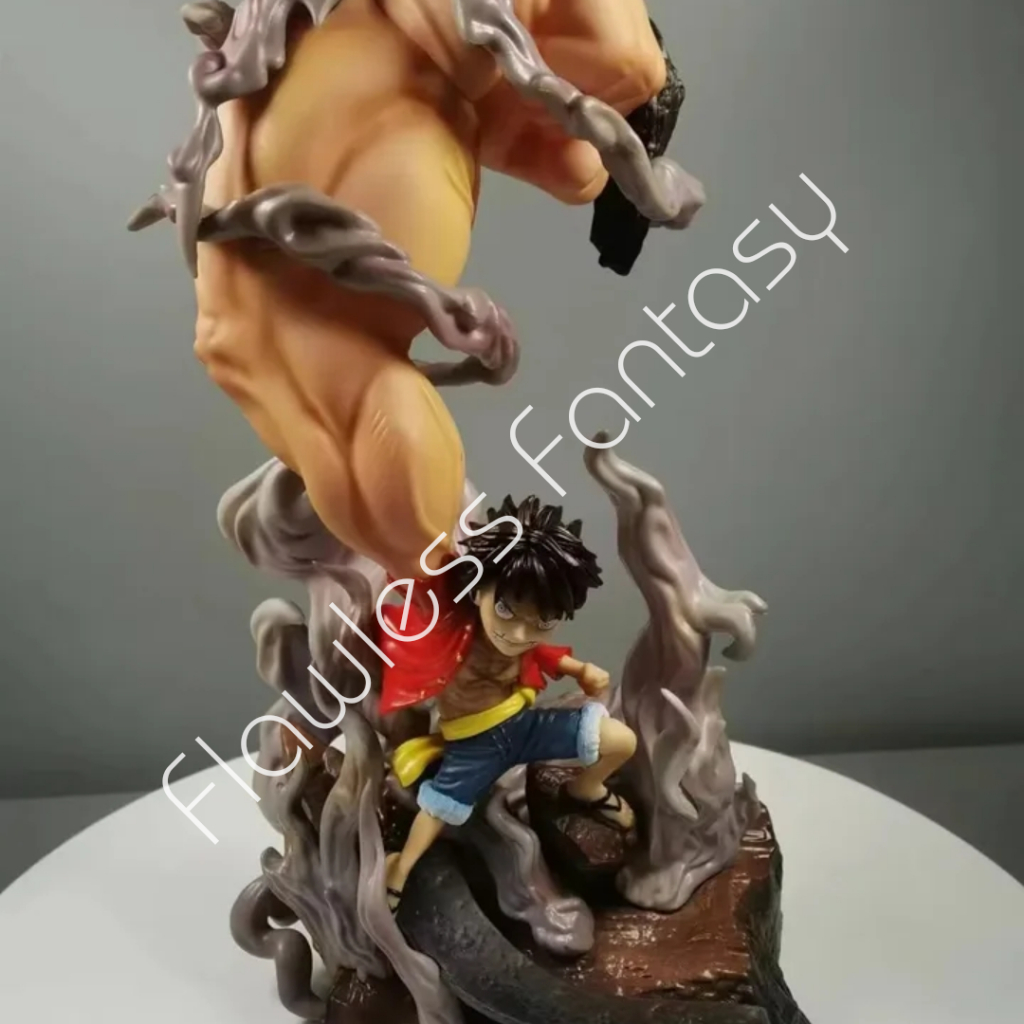 One Piece Monkey D Luffy WCF GK Gear 3 Big Fist Luffy PVC Anime Action Figure Toy