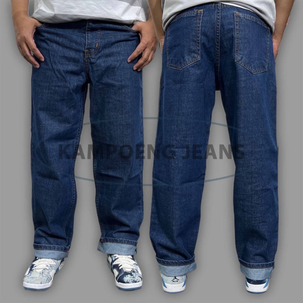 Celana Jeans Reguler Basic Original Outfit