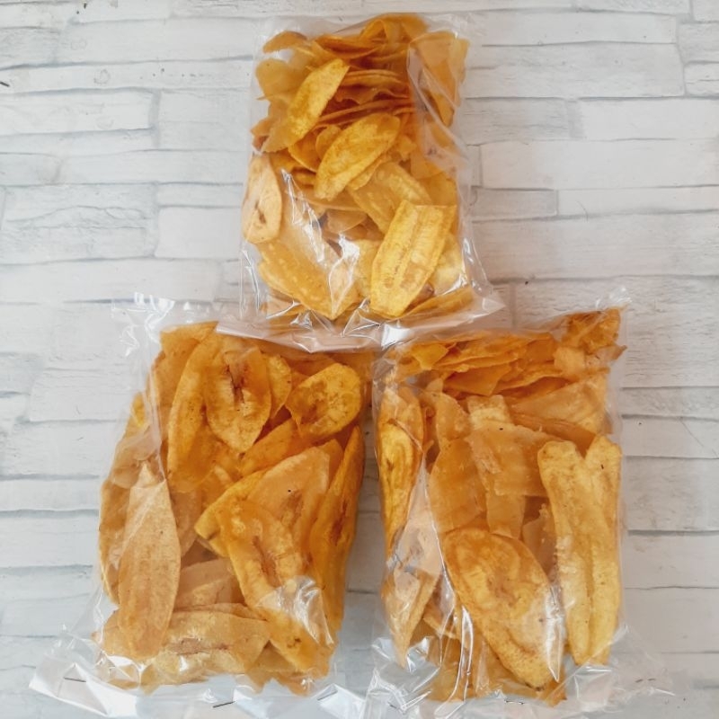 

KRIPIK PISANG GURIH 100 GR..ISI (4PCS). FREE 1 BUNGKUS..
