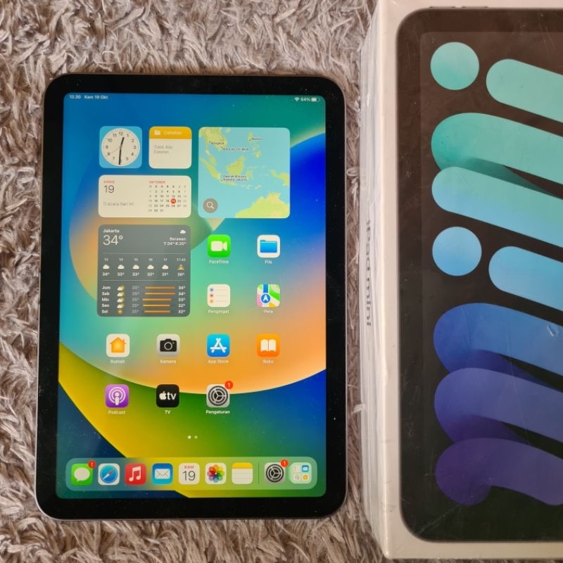 Ipad mini 6 64gb mulus dan lengkap