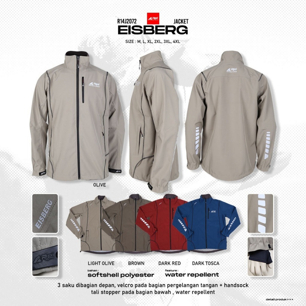 Jaket Gunung Pria Eisberg Arei Outdoorgear