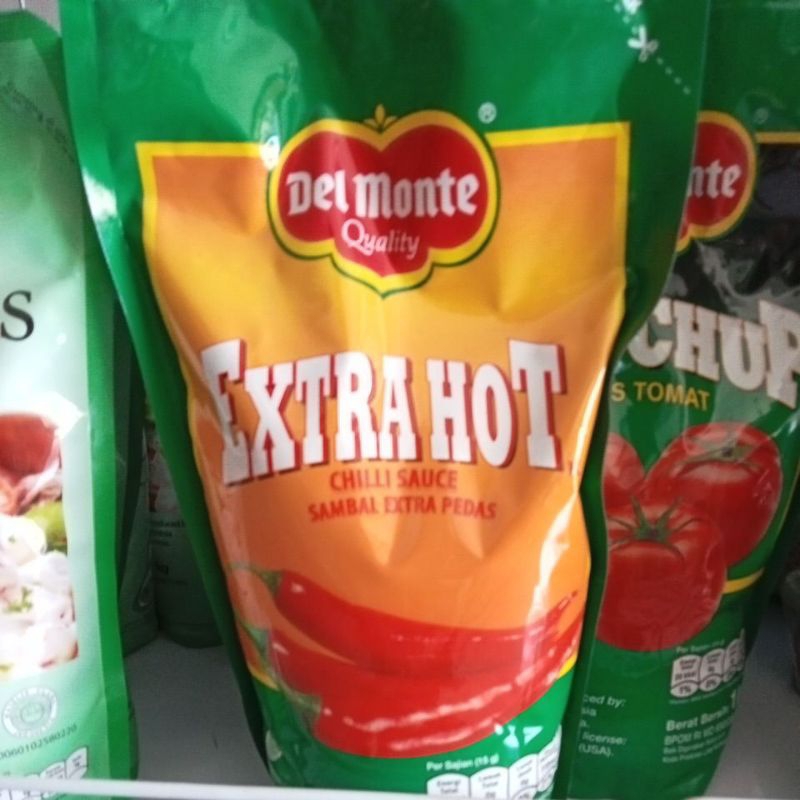 

saos sambal extra hot delmonte 1kg, saos tomat delmonte