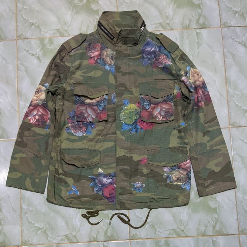Jacket Parka Los Angeles Project Floral Camo Anorak Original Second Preloved