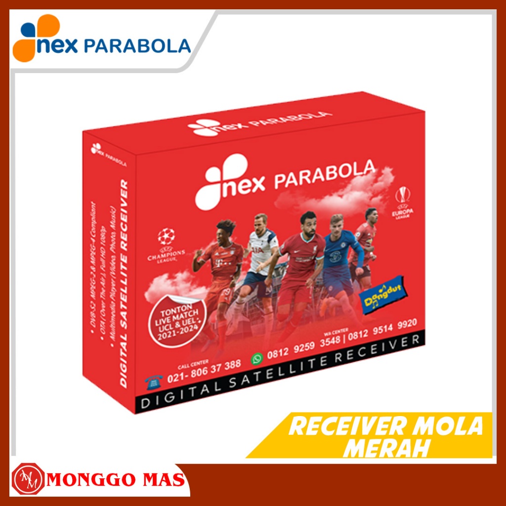RECEIVER TV NEX PRABOLA MOLA MERAH
