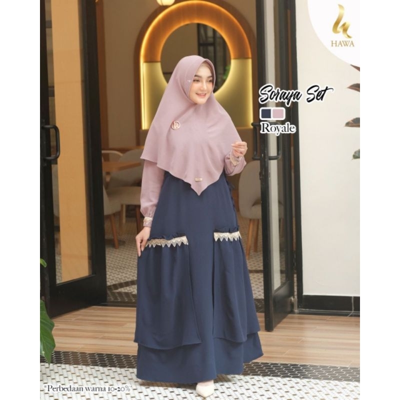 Soraya dress set khimar by Hawa the label