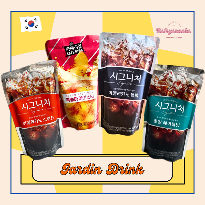 

[JARDIN] KOREAN POUCH DRINK JARDIN AMERICANO, PEACH ICE TEA