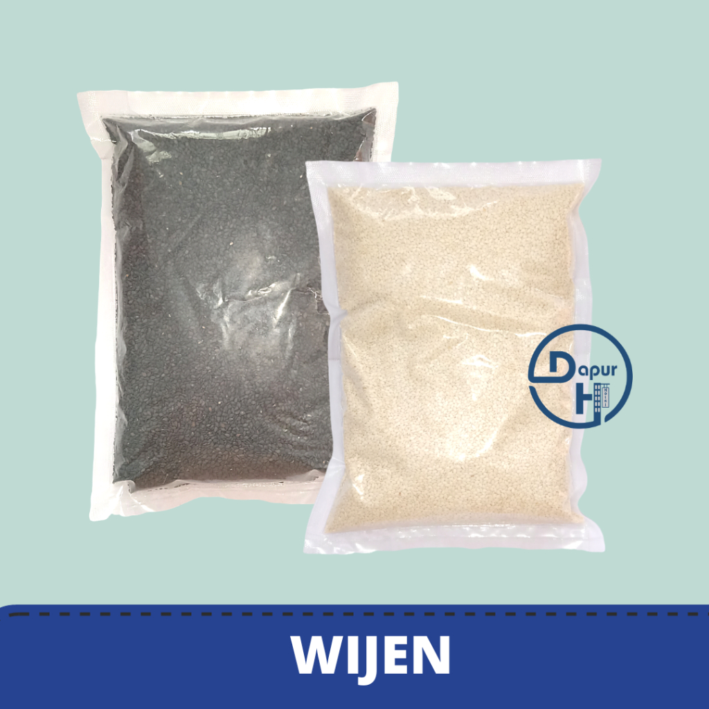 

GOMA SHIRO 500 g Biji Wijen Putih & Hitam Mentah │ White Black Sesame Seed