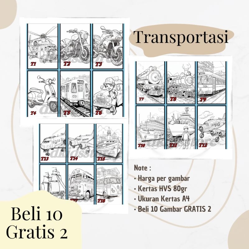 

Gambar Mewarnai TRANSPORTASI