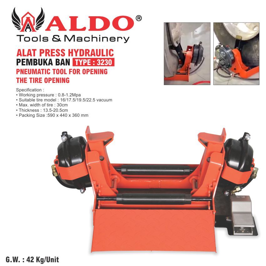 MESIN PEMBUKA BAN / ALAT BUKAAN BAN / ALAT PRESS HYDRAULIC PEMBUKA BAN 3230 ALDO