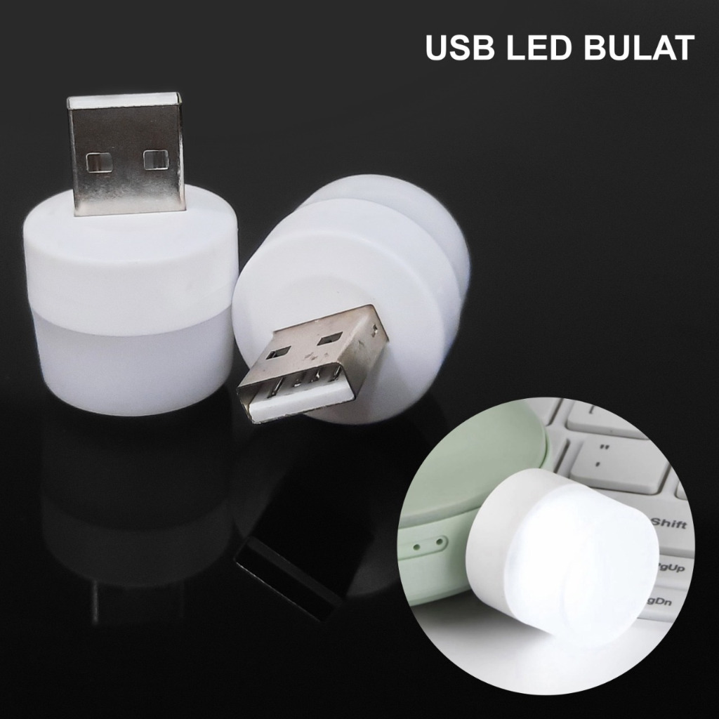 [WE-AC] LAMPU MINI LED USB NIGHT LIGHT PORTABLE LAMPU BACA TIDUR TRAVEL KECIL USB LED BULAT