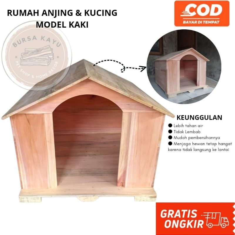 Rumah Anjing Dan Kucing Kayu