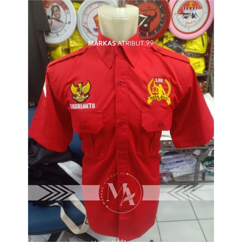 KEMEJA LBH / SERAGAM LBH CUSTOM / BAJU LBH FREE BORDIR