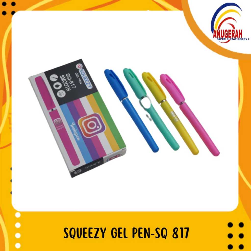 

SQUEEZY SQ-817 0.5 BOLP. GEL HITAM (LSN)