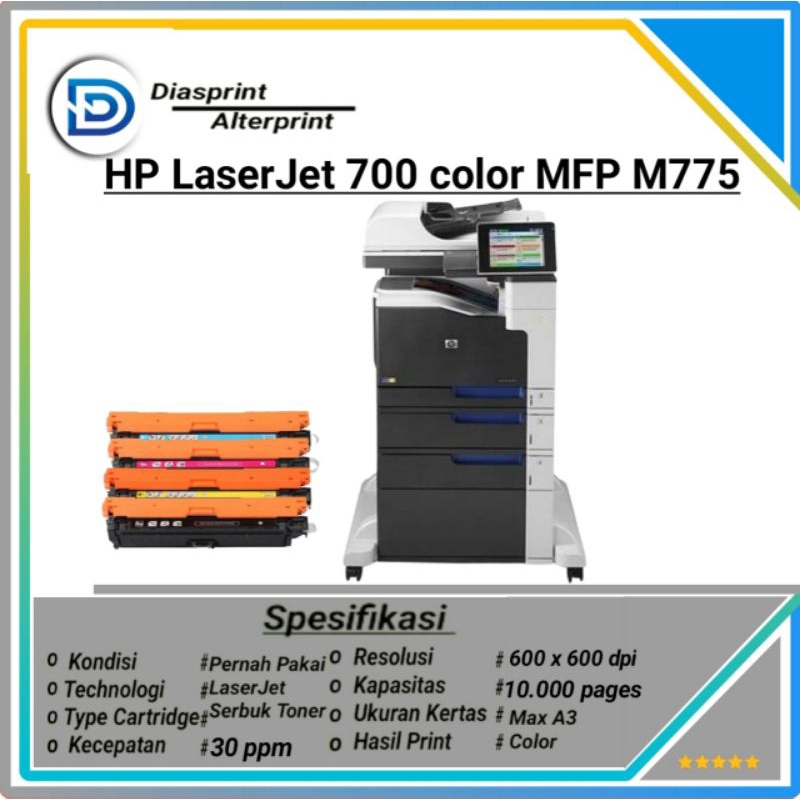 Hp LaserJet 700 Color Mfp M775 Multifungsi A3