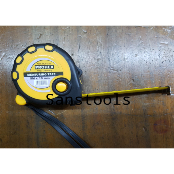 

Meteran 5M Prohex bodi karet 3420-022 measuring tape 5 M meter 5mtr Berkualitas