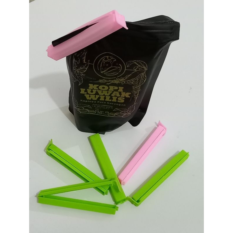 Clip food penjepit plastik kemasan makanan, sealer kemasan makanan