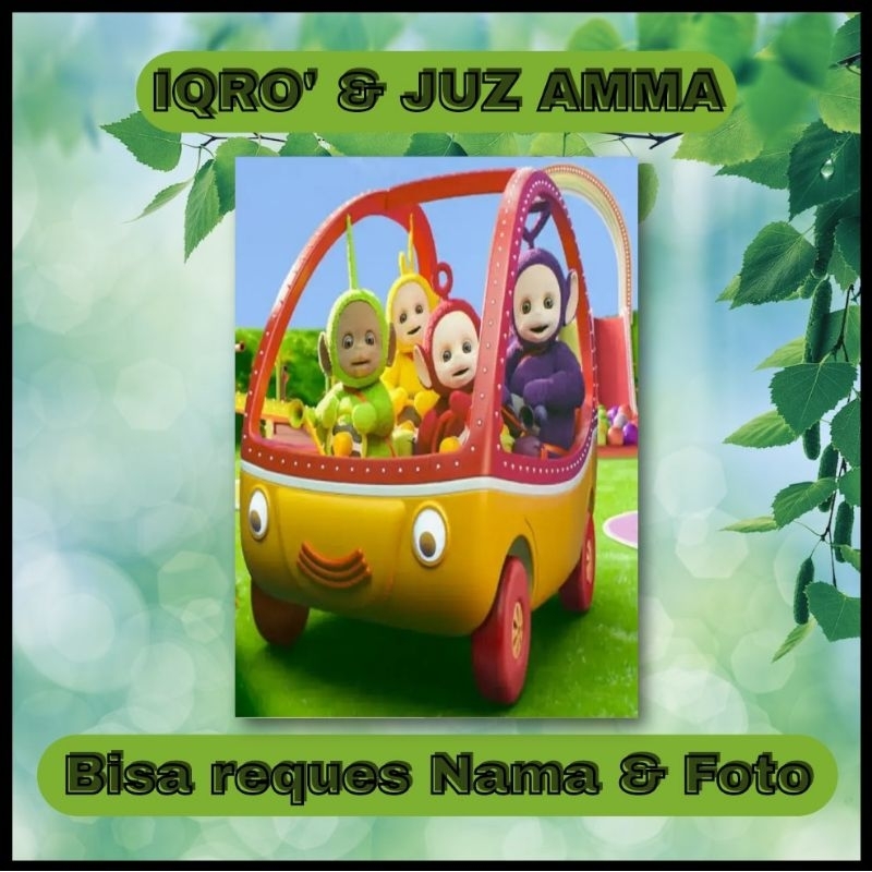 Balikadenshop Buku Iqro Juz Amma Teletubbies Naik Mobli Custom Nama Foto