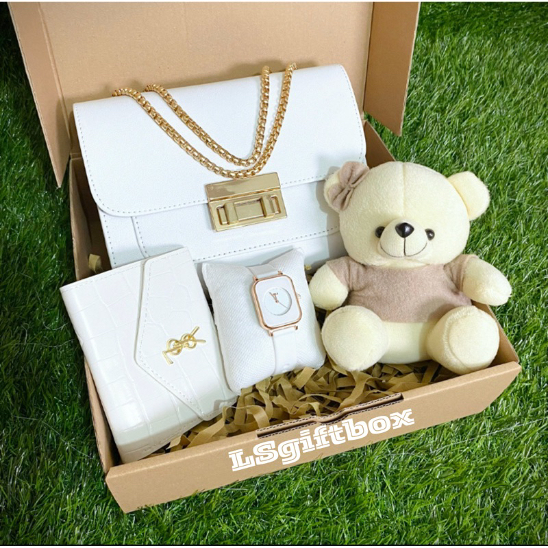 (PAKET TAS WANITA)[LANGSUNG KIRIM] HAMPERS GIFT BOX TAS SALEMPANG CLARA/KADO PACAR/KADO BESTIE/HAMPE