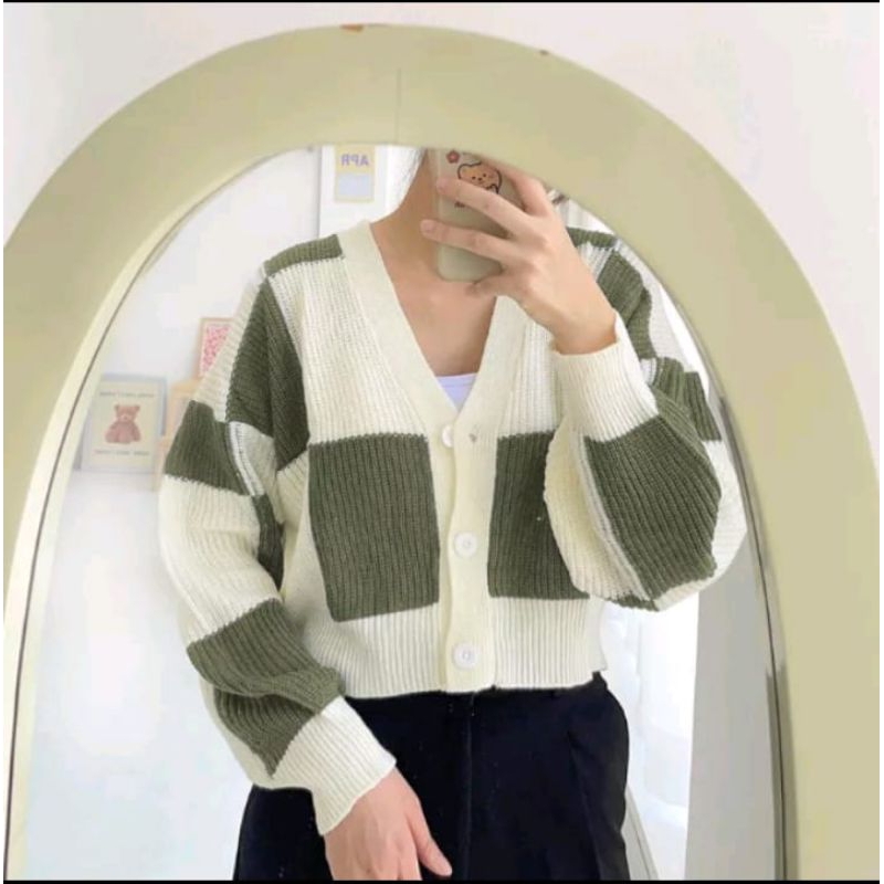 cardigan model korea,cardigan crop,cadigan tangan panjang