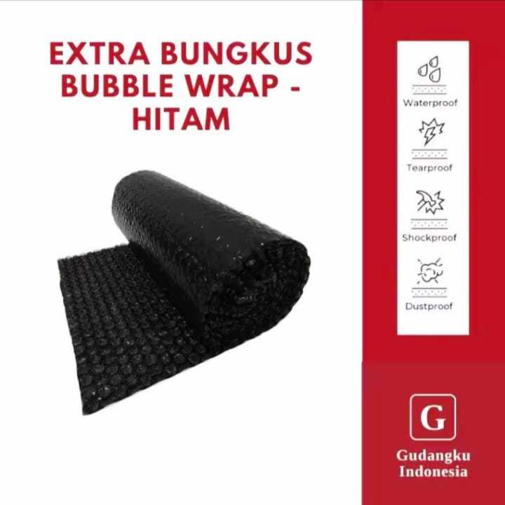 

PACKING TAMBAHAN BUBBLE WRAP WARNA HITAM