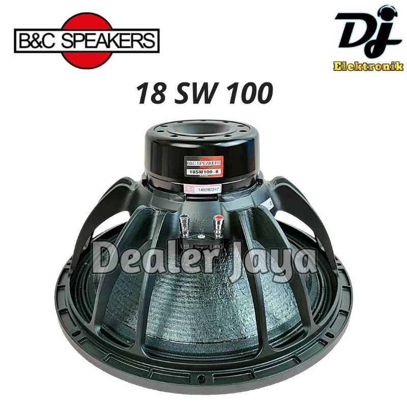 Speaker Komponen B&C 18 SW 100 / 18SW100 - 18 inch