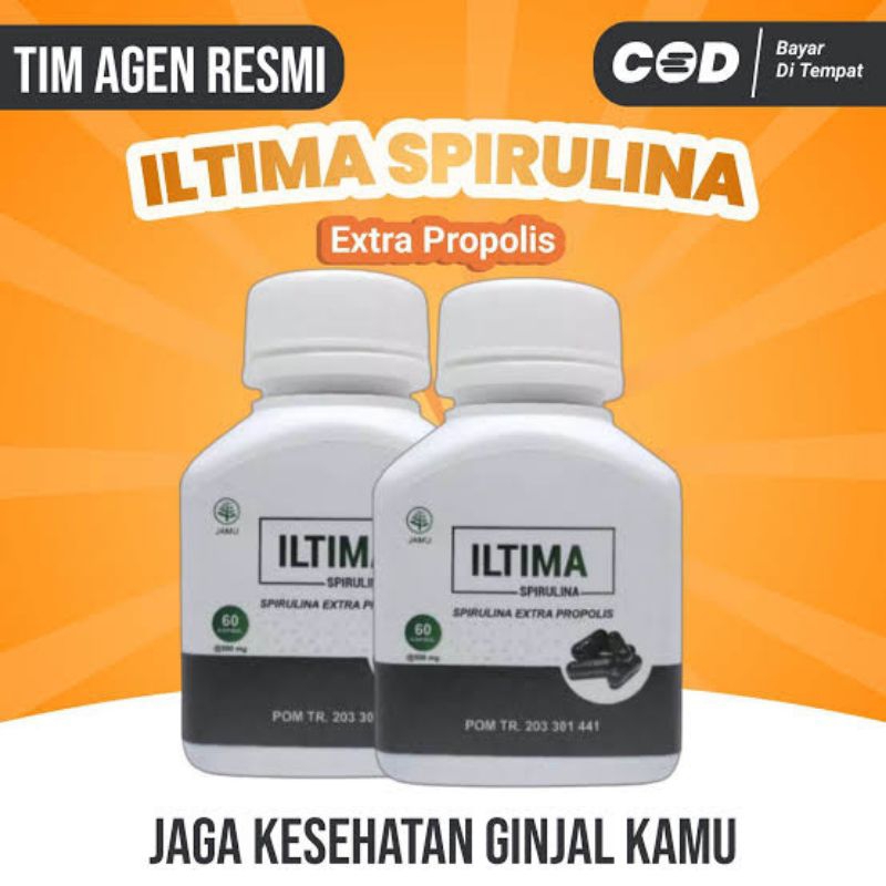 ILTIMA SPIRULINA Original Obat Herbal Batu Ginjal Saluran Kemih