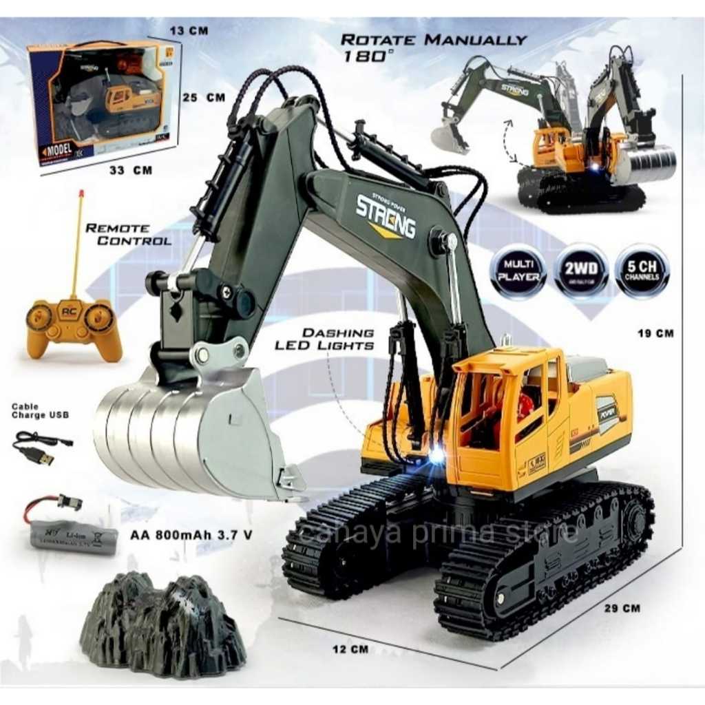 MAINAN RC MOBIL REMOTE KONTROL KERUK BEKO EXCAVATOR EKSAFATOR CAR