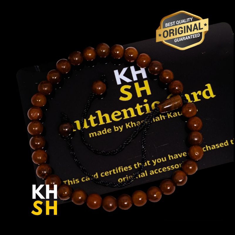 Gelang Tasbih kokka kaukah Bulat Kecil Asli besertifikat kualitas premium