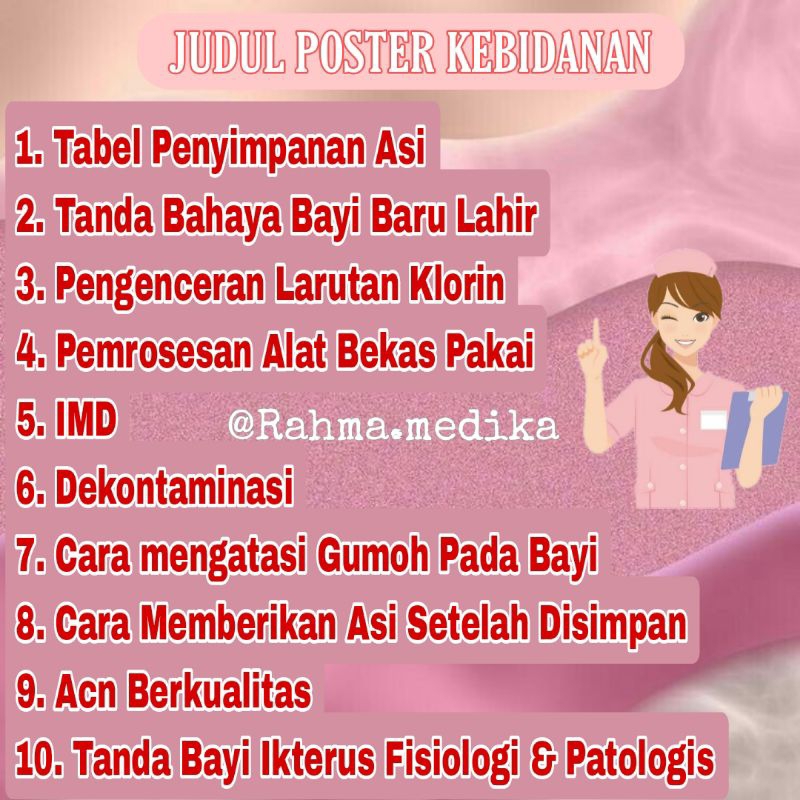 POSTER KEBIDANAN JUDUL LENGKAP