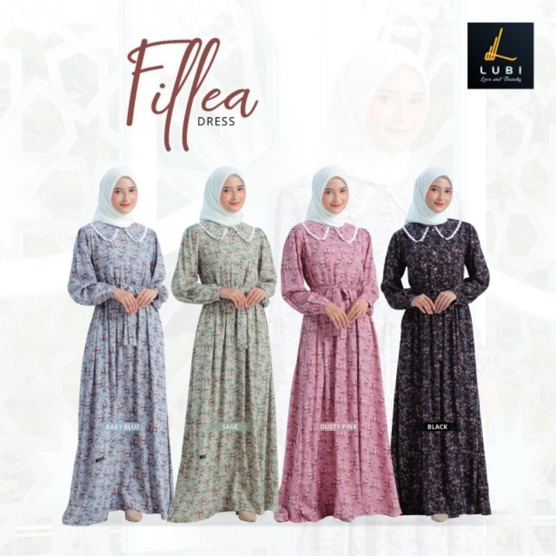 Lubi Fillea Dress Dress Lubi Dress Terbaru Gamis Lubi Gamis Terbaru