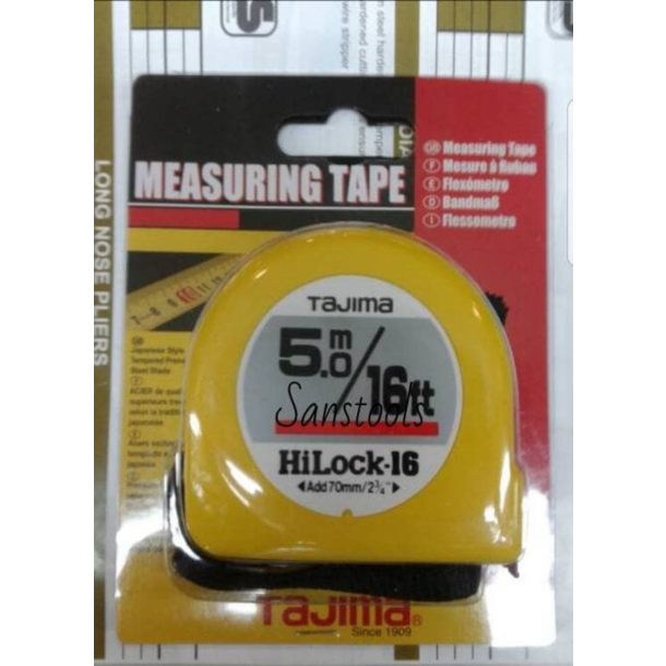 

meteran Tajima 5 meter JAPAN / measuring tape 5m Hi lock 5 M 6Ft asli Diskon