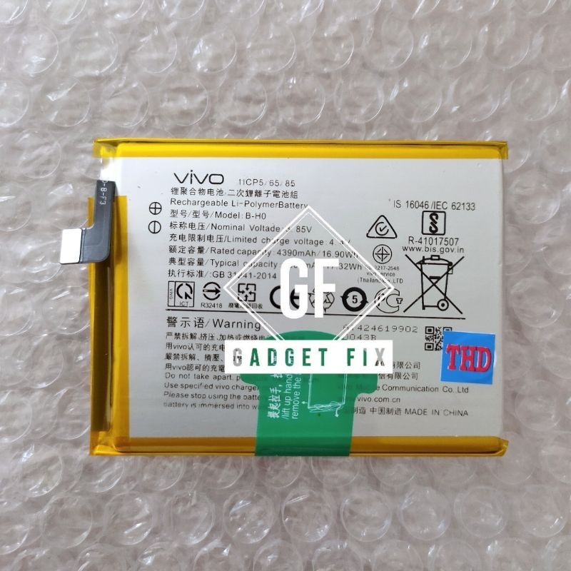 Baterai Batre Vivo B-H0 Original HP Vivo S1 1907 Battery Batrei Tanam BH0