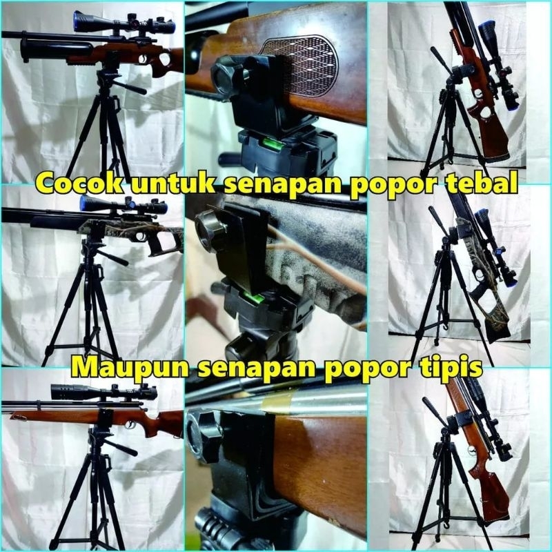 Dudukan Bipot Dudukan Tripot Senapan TIDAK TERMASUK TRIPOT