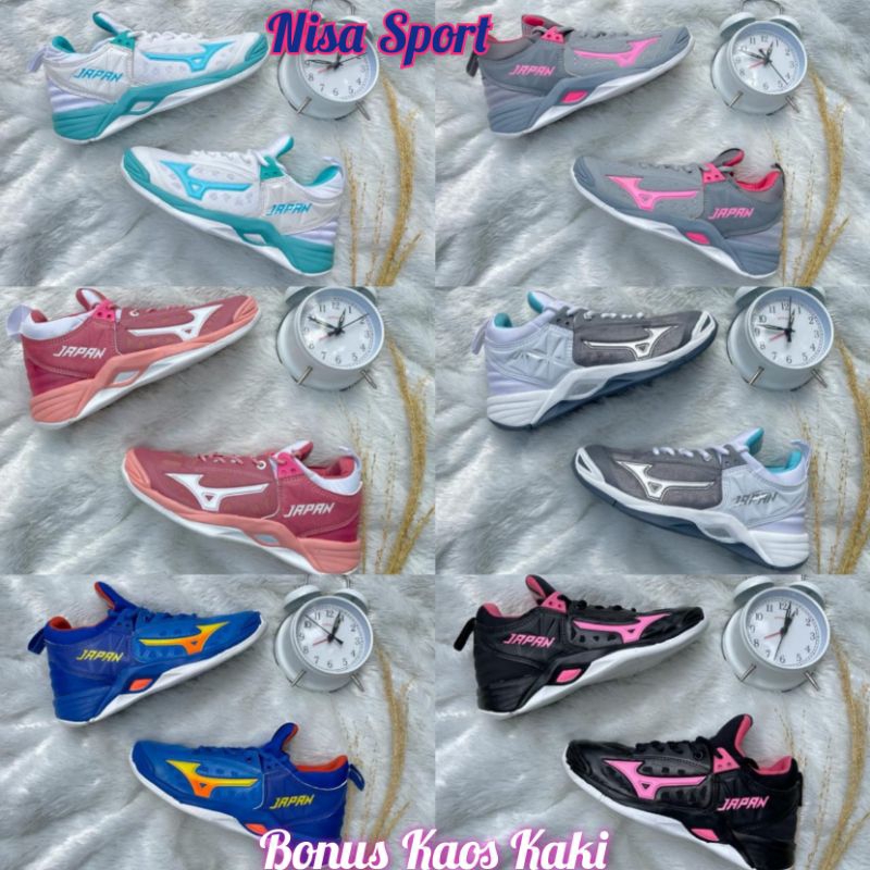 Sepatu Volly Momentum Japan Lokal Terbaru Murah/Sepatu Mizuno Momentum Japan Khusus Wanita Lokal Ber