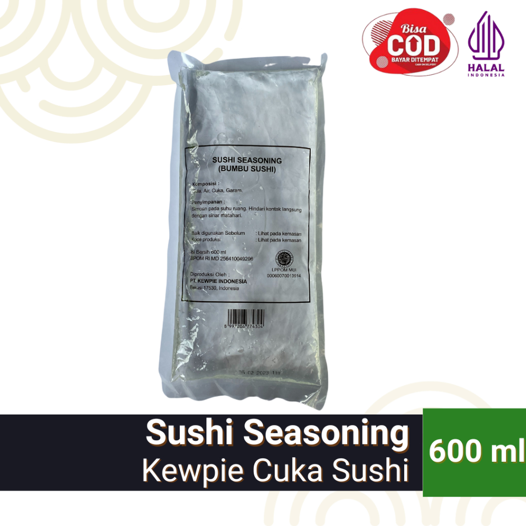 

Kewpie Sushi Seasoning 600 ml - Bumbu Sushi - Cuka Beras - Cuka Sushi - Sushi Vinegar