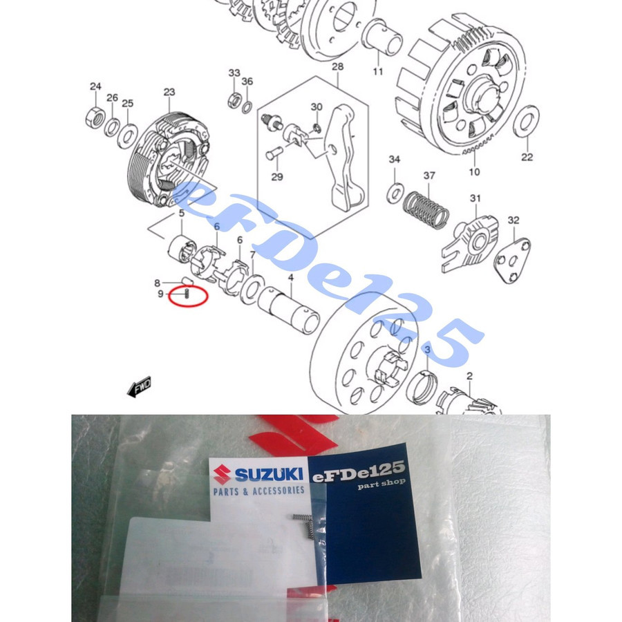 Per Gigi Primer Shogun 125 R Arashi 125 non Kopling Smash 110 Titan