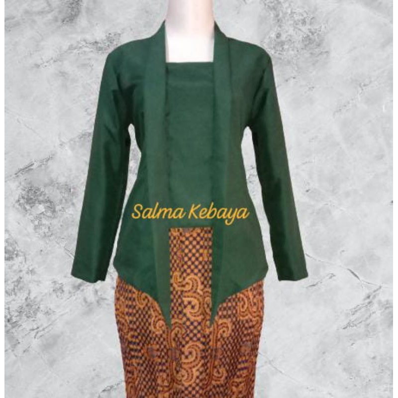 RB KEBAYA KUTUBARU modern POLOS Putih hitam jotol terakota