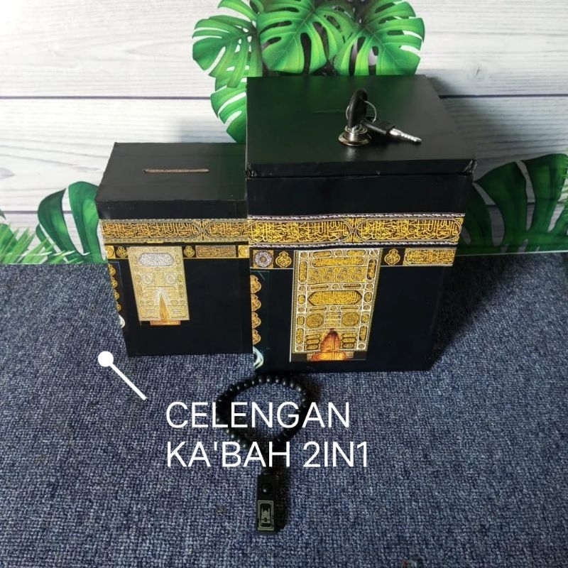 Paket Celengan Ka'bah 2in1 , Celengan Ka'bah Beranak, Paket Celengan Ka'bah