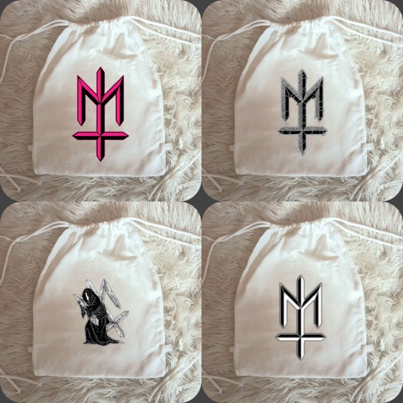 Tas Tali Serut Putih Maternal Bahan Kanvas Premium Tebal / Tas Serut Putih Distro Maternal / Tas Sek