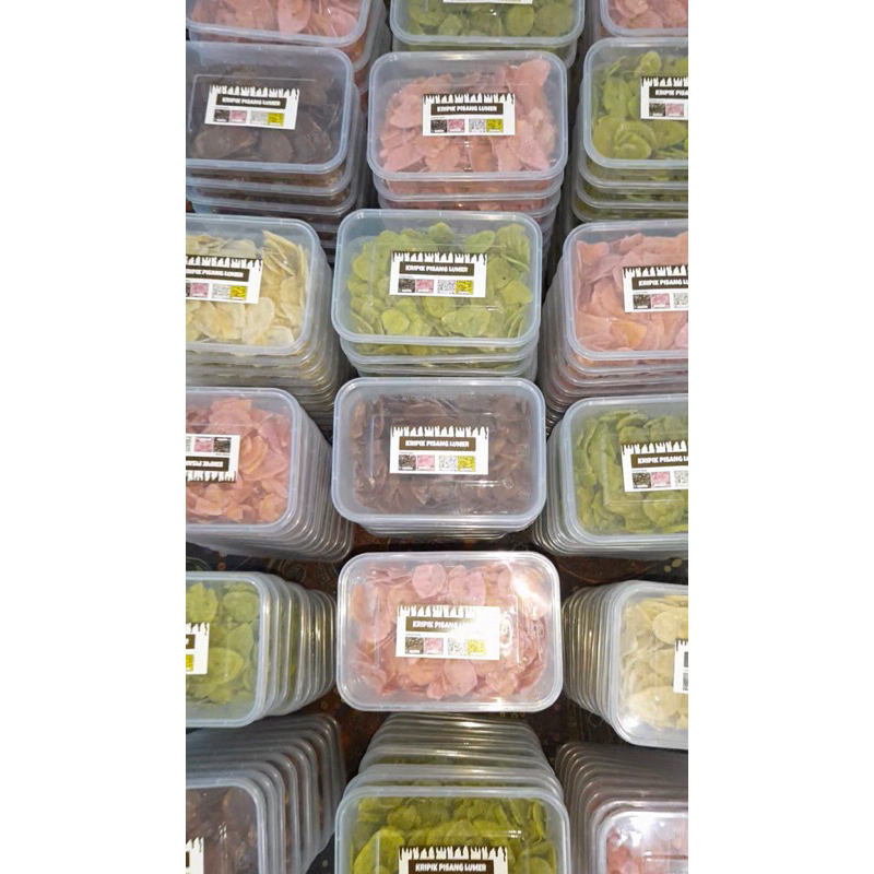 

Kripik Pisang Lumer Harga Reseller kemasan thinwall 500ml